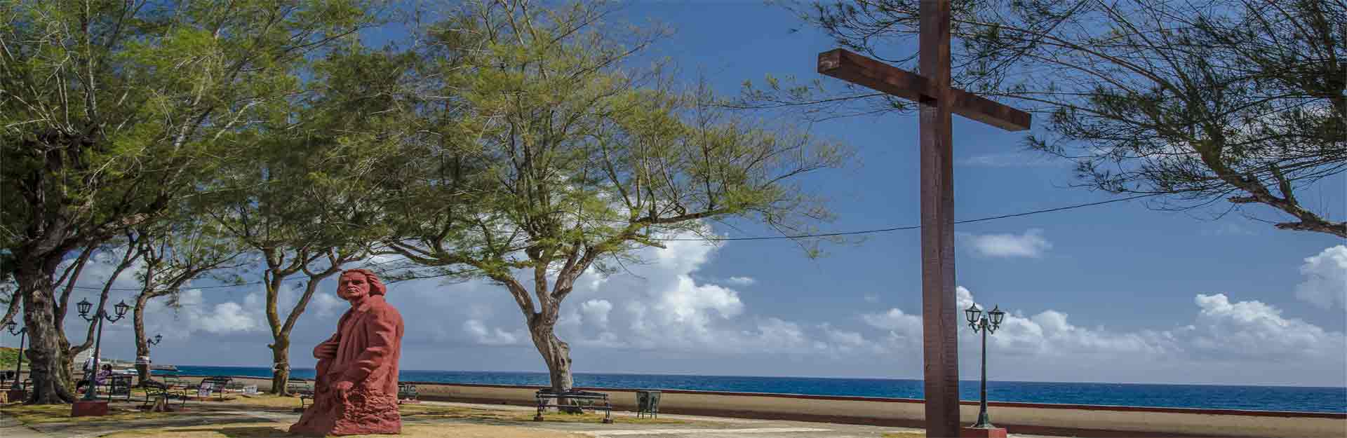 Parque Colón, Baracoa, Guantánamo, Cuba.